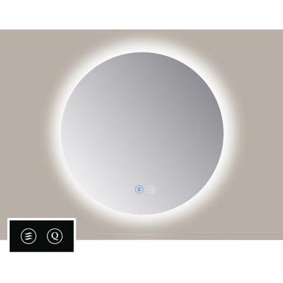 Spiegel Sanicare TuTTi Rond 75 cm met LED Ambiance Rondom en Spiegelverwarming