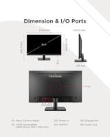 ViewSonic VA3208-4K-HD 32 inch 4K UHD monitor met HDR 10 en Dual HDMI en DisplayPort - thumbnail
