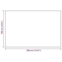 Buitenkleed 190x290 cm PP wit en zwart - thumbnail