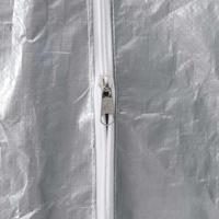 Haardhoutrek met regenhoes 300x25x150 cm gegalvaniseerd staal - thumbnail