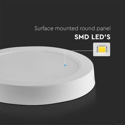 V-TAC VT-60012-RD 7875 LED-opbouwlamp Energielabel: F (A - G) 12 W Koudwit Wit