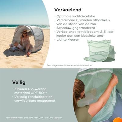 UV-tent moov and protect BABYMOOV groen