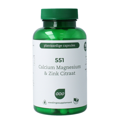AOV 551 Calcium magnesium & zink citraat 90 Vegetarische capsules