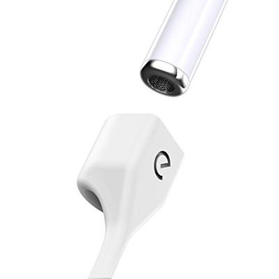 Keybudz AirStrapz houder houderband, opslag voor Apple AirPods Pro & AirPods, hoofdtelefoon oortelefoon accessoires, wit