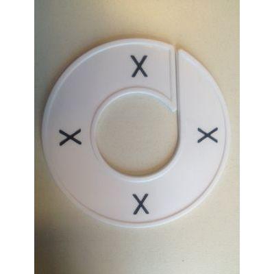 Maatring 9cm wit/zwart X