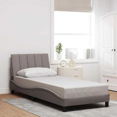 Bedframe zonder matras "Hanko" 80x200 cm stof taupe
