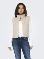 Only Onlsandra Teddy Waistcoat Life Otw Noos Gilets Pumice Stone - thumbnail