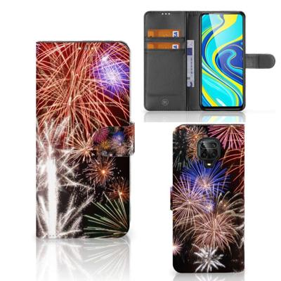 Xiaomi Redmi Note 9 Pro | Note 9S | Wallet Case | met Pasjes | Vuurwerk Xiaomi Redmi Note 9 Pro | Note 9S | Wallet Case | met Pasjes | Vuurwerk