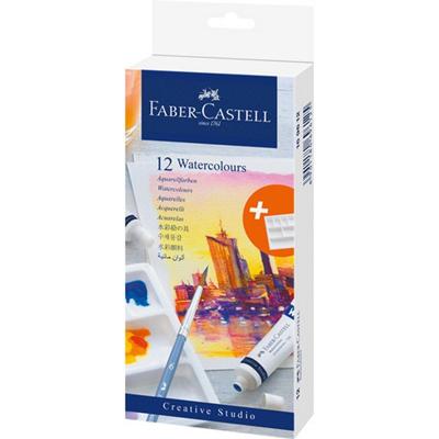 Faber Castell FC-169612 Aquarelverf 12 Tubes + Mengpalet Faber Castell FC-169612 Aquarelverf 12 Tubes + Mengpalet