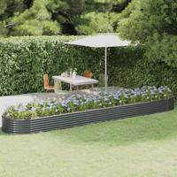 Plantenbak 507x100x36 cm gegalvaniseerd staal antracietkleurig - thumbnail