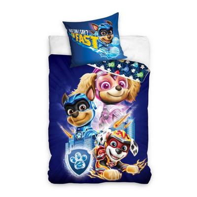 PAW Patrol Dekbedovertrek eenpersoons 140 x 200 cm - Katoen - blauw