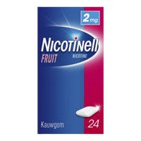 Nicotinell Kauwgom fruit 2mg 24 Stuks - thumbnail