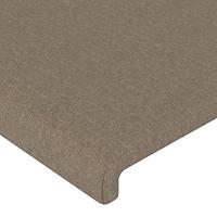 Hoofdborden 2 st 80x5x78/88 cm stof taupe - thumbnail
