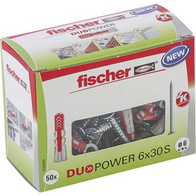 Fischer 535459 DUOPOWER 6x30 S LD 2-componenten plug 30 mm 6 mm 50 stuk(s) Fischer 535459 DUOPOWER 6x30 S LD 2-componenten plug 30 mm 6 mm 50 stuk(s)