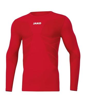 JAKO 6456 Longsleeve Comfort Gerecycled - Sportrood - XL