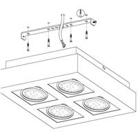 Eglo Led plafondspotLoke 1 4-lichts led metaalgrijs - 91355 - thumbnail