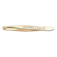Erbe Solingen pincet verguld gebogen 8cm (erbe92314) - thumbnail