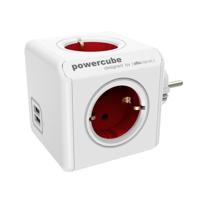 Allocacoc Powercube Original USB Rood - thumbnail