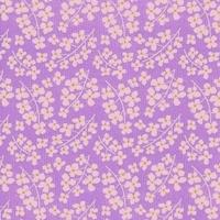 Cadeaupapier - Geschenkpapier - Daisy lavender on white ribbed 50 cm - thumbnail