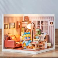 Robotime Cosy Living Lounge Bouwpakket DIY Knutselen - thumbnail