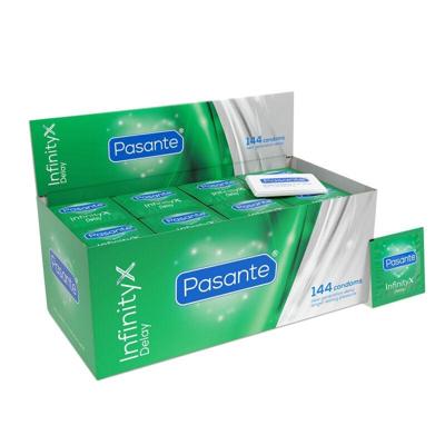 Pasante Infinity (Delay) Condooms (uitstellen Orgasme) 144 stuks (grootverpakking)