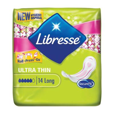 Libresse Ultra long triple protection 14 Stuks Libresse Ultra long triple protection 14 Stuks