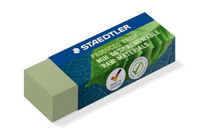 Gum staedtler eco 52680 65x23x10mm olijfgroen | 20 stuks