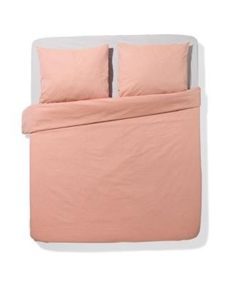 HEMA Dekbedovertrek 240x200/220cm chambray oranjerood (terra)