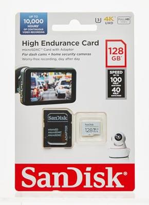 SanDisk High Endurance microSDXC 128 GB geheugenkaart SanDisk High Endurance microSDXC 128 GB geheugenkaart