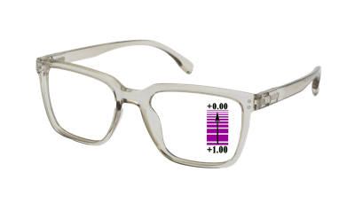 Leesbril Vista Bonita Cubo XL -progressief-Kadushi Silver-+1.00 Leesbril Vista Bonita Cubo XL -progressief-Kadushi Silver-+1.00