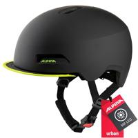 Alpina sports urban helm brooklyn 52-57 mat zwart/geel - thumbnail