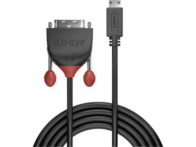 Lindy 36282 video kabel adapter 2 m HDMI Type C (Mini) DVI-D Zwart Lindy 36282 video kabel adapter 2 m HDMI Type C (Mini) DVI-D Zwart