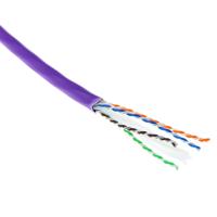 ACT XS6113 CAT6A U/UTP Massieve Installatiekabel | LSZH | CPR Euroklasse ECA | 23AWG | Violet 305 meter - thumbnail