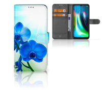 Motorola Moto G9 Play | E7 Plus Hoesje Orchidee Blauw - Cadeau voor je Moeder - thumbnail