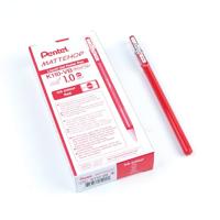 Gelschrijver pentel k110 mattehop m rood | 12 stuks - thumbnail