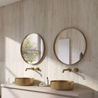 Ben Mimas ronde spiegel Ø60cm mat goud - thumbnail