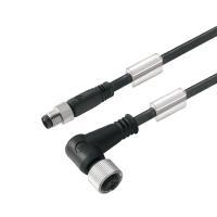 Weidmüller 1824580050 Sensor/actuator connector, geassembleerd M8 Aantal polen (sensoren): 3 Stekker, recht, Bus, haaks 0.50 m 1 stuk(s) - thumbnail