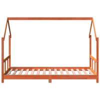 Kinderbedframe massief grenenhout wasbruin 90x190 cm - thumbnail