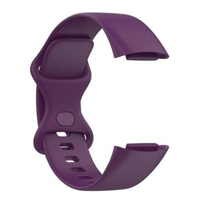 FitBit Charge 5 & 6 Sportbandje met dubbele lus - Donkerpaars - Maat: L FitBit Charge 5 & 6 Sportbandje met dubbele lus - Donkerpaars - Maat: L