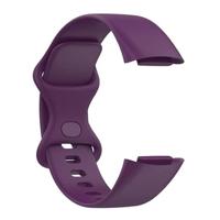 FitBit Charge 5 & 6 Sportbandje met dubbele lus - Donkerpaars - Maat: L - thumbnail
