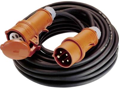 AS Schwabe 60368 Stroom Verlengkabel 16 A Zwart 25.00 m H07RN-F 5G 1,5 mm²