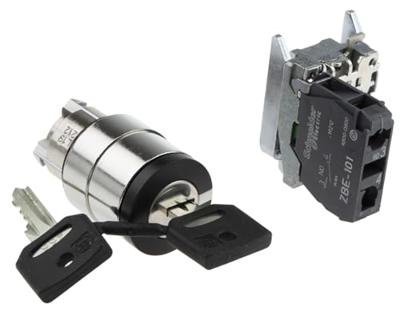 Schneider Electric XB4BG21 XB4BG21 Sleutelschakelaar IP67 1 stuk(s)
