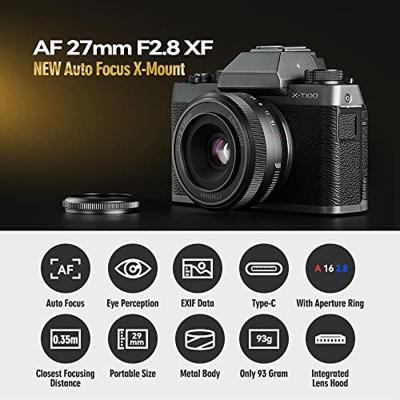 TTArtisan 27mm F/2.8 Fujifilm X zwart