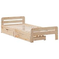 Bedframe zonder matras massief grenenhout 120x200 cm - thumbnail