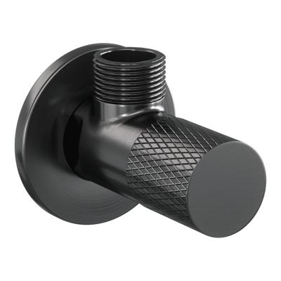 Hoekstopkraan Brauer Gunmetal Carving Edition Gunmetal Geborsteld PVD