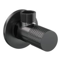 Hoekstopkraan Brauer Gunmetal Carving Edition Gunmetal Geborsteld PVD - thumbnail