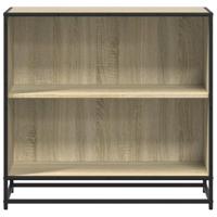 Boekenkast 80x35x76 cm bewerkt hout sonoma eikenkleurig - thumbnail