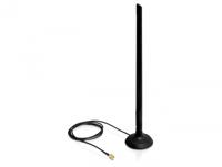 DeLOCK 88410 antenne SMA 2.4-2.5Ghz 6.5 dBi magnetische voet 30cm hoog, 1m aansluitkabel - thumbnail