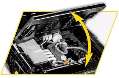 COBI Opel Rekord C "Schwarze Witwe" Constructiespeelgoed COBI Opel Rekord C "Schwarze Witwe" Constructiespeelgoed