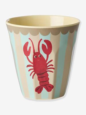 Melamine beker met RICE garnalenprint 250 ml hemelsblauw Melamine beker met RICE garnalenprint 250 ml hemelsblauw